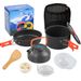 Outdoor Teapot Set With Accessories DS 308 Pot Set Combination Alumina Material Portable Camping Pot Set Teapot_desvips.com