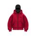 2025 Spring Autumn New Men's And Women's Sweatshirt Personality Street Style Double Hood Unique Design Hooded Cardigan_desvips.com