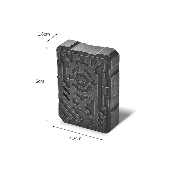 Mecha Titanium Alloy EDC Personalized Kerosene Style High-Value Men's Premium Creative Lighter_desvips.com