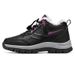 Northeast Large For Women Winter Fleece-Lined Warm Mom Men Leather Surface Waterproof Non-Slip Walking Shoes Middle-Aged_desvips.com