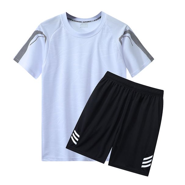 Men's Sports Suit, Quick-dry Clothing, Casual Football Running Training Outfit, Short-sleeved Shorts, Popular For Spring_desvips.com