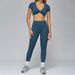 Bold Show Nude Yoga Tight High Waist Quick-Dry Casual Fitness Outfit Outdoor Sports Running Set For Women 3092_desvips.com