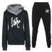 Women's Clothing Women's sweatshirt suit hoodie sports letter LOVE suit fashion and leisure hot style_desvips.com