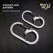 Nite Ize Carabiner G-Clip Quickdraw Keychain Backpack Climbing Clip Stainless Steel_desvips.com