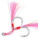 Blood Groove Double Skin Bright Silk Sea Boat Fishing Slow Jigging Iron Plate Hair Lure Fish Hook 2 Pairs_desvips.com