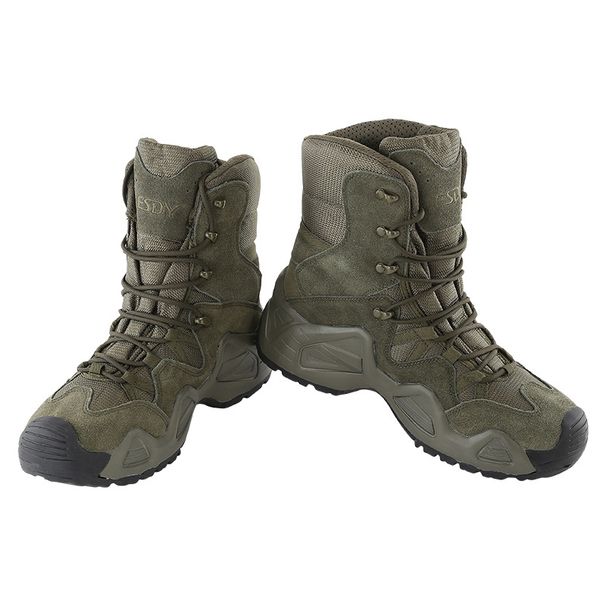 ESDY Men's Tactical Outdoor Breathable High-top Hiking Shoes_desvips.com