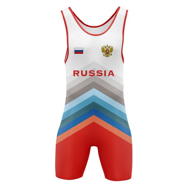 2026 Wrestling Suit Men's Leotard One Piece Sleeveless Undershirt GYM Triathlon Fitness Singlet Powerlifting Bodysuit_desvips.com