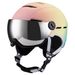 New gradient color integrated goggles ski helmet for adult men and women sports warm ski helmet_desvips.com