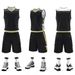 Adult Children's Basketball Uniform Set, Unisex Plain Student Competition Vest Jersey, Customizable With Logo, Number,_desvips.com