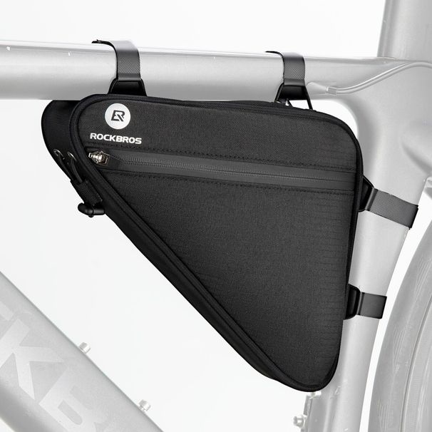 ROCKBROS Frame Bag Tool Bag Bicycle Triangle Bag Cycling 1.5L New_desvips.com