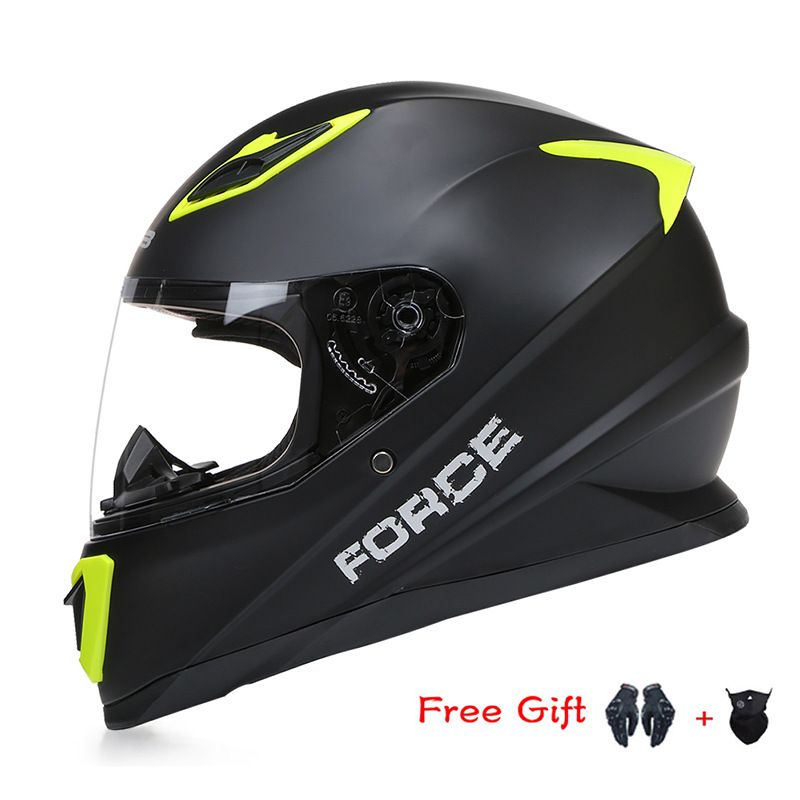Motorcycle helmet Motorcycle full helmet Adult all seasons winter riding full helmet_desvips.com