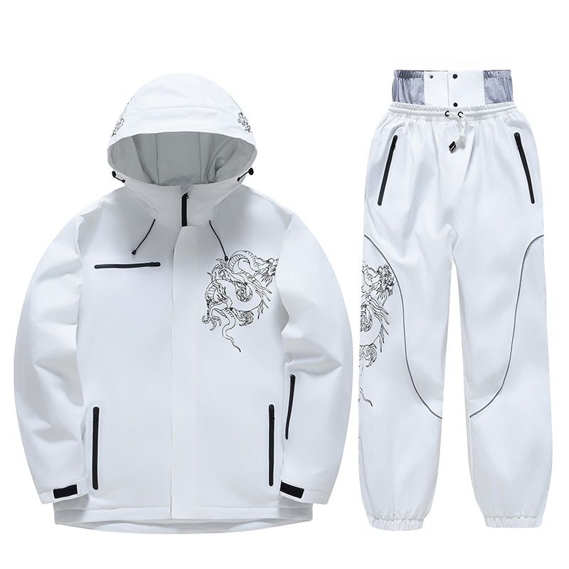 001 Women's Men's Winter Outdoor Windproof Waterproof Warm Snowboard Jacket Pants Ski Suit Set_desvips.com