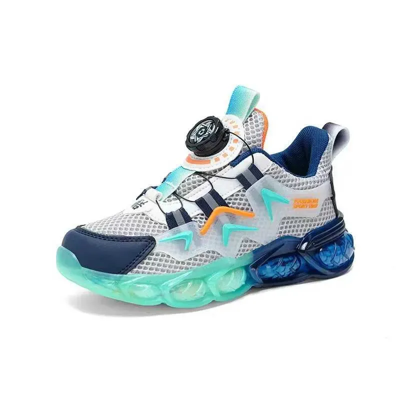 Summer Children Sneakers Breathable 5-16Years Boys Running New Swivel Buckle Kids Sport Shoes Outdoor Casual Trainers_desvips.com