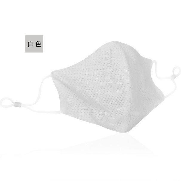 Summer Thin Made Of Ice Silk Cotton, Double-sided Mesh, Breathable, Ear-hanging Face Mask Adults, Suitable Cycling_desvips.com