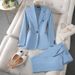 Women's Clothing long sleeved professional suits and trousers formal suits for interview sales work clothes _desvips.com