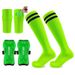 Football Shin Guards Socks Set Football Socks Three Piece Combination Children's Adult Training Football Sports Equipment Protective Gear_desvips.com