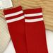New Summer Youth Sports Sweat-Absorbing And Breathable Striped Long Socks, Football Socks Directly Supplied By_desvips.com