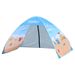 Beach Tent With Silver-Coated Polyester Fabric - Waterproof & UV Protection Front/Rear Ventilation For Spacious Outdoor Shelter_desvips.com