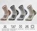 Men's Merino Wool Moisture Wicking Outdoor Thicken Warm Hiking Heavy Cushion Quarter Socks 4 Pairs Euro Size 43-46_desvips.com