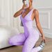 Seamless Yoga Jumpsuit Leopard Print With Removable Breast Pads Cross Strap Sports Fitness Body Building_desvips.com