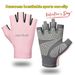 Cycling Gloves Summer Five-Finger Sports Men Women Ice Silk Sun Protection Outdoor Riding Fitness Non-Slip Breathable_desvips.com