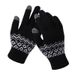 Foreign Trade Warm Thickened Jacquard Gloves For Adults, Women's Winter Knitted Touchscreen Gloves, Cross-Border_desvips.com