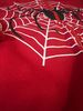 Full Oversized Spider Web Hip Hop Sweatshirt Punk Style Street Cardigan Jacket Zip Top_desvips.com