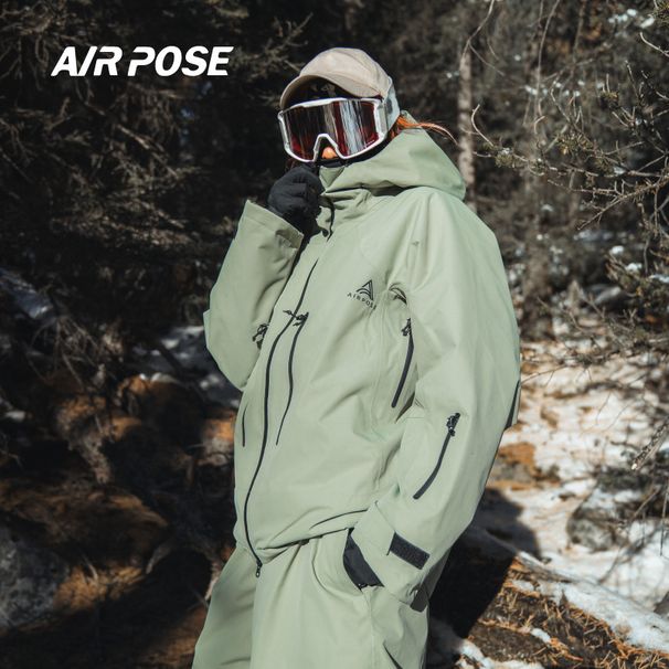 Airpose 2023 New 3L Men's And Snowboard Waterproof Niche Warm Ski Suit Top Women_desvips.com