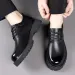 lace Up Oxfords Fashion Casual Leather Men Dress Business British Breathable Groom Platform Wedding Shoes Men 240719_desvips.com