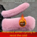 Electric Scooter Gloves Winter Cold-Proof Warm Rabbit Fur Motorcycle Tricycle Handlebar Brake Covers_desvips.com