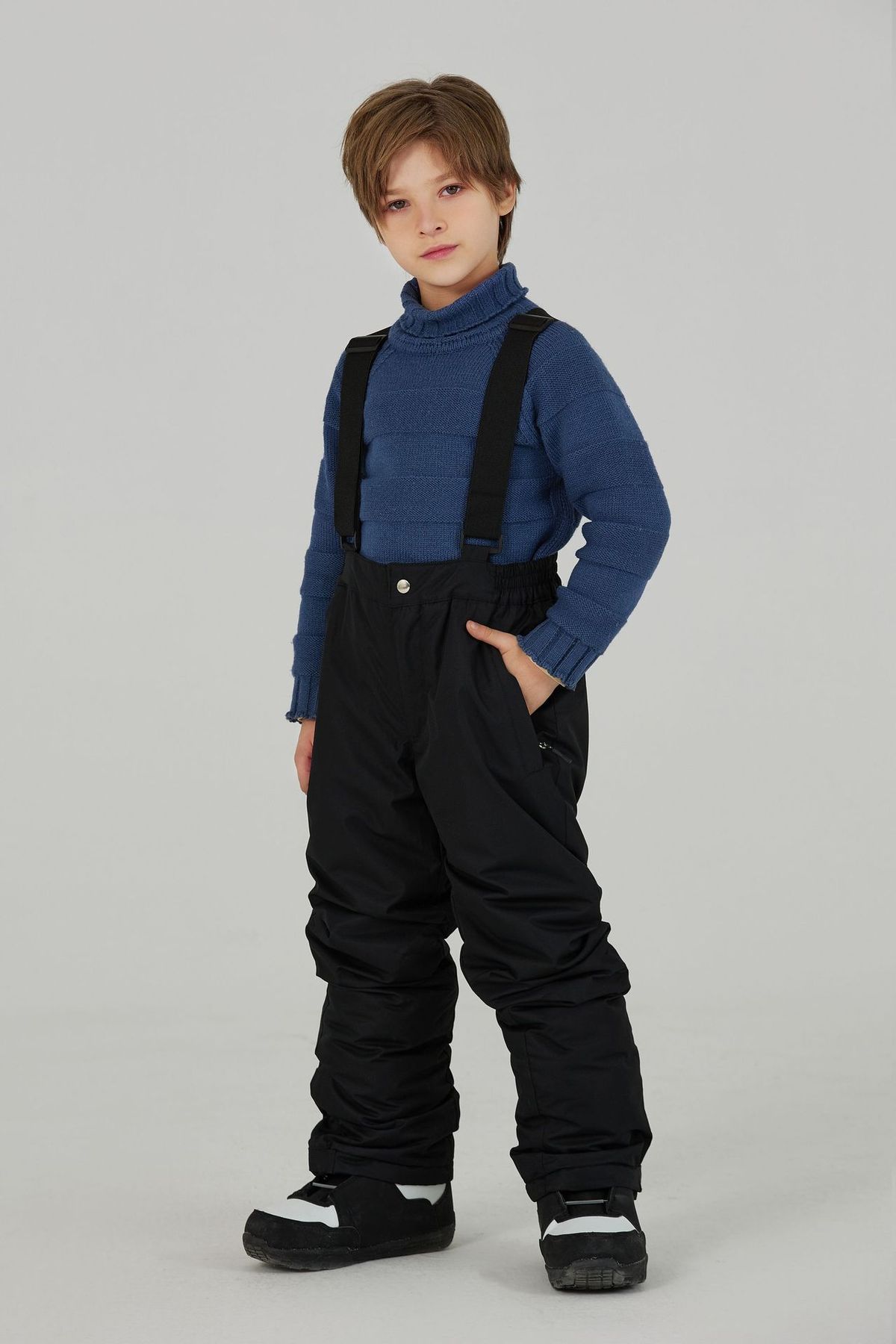Children's Ski Pants Single Double Board Loose Fit Windproof Waterproof Warm Skiing Mountaineering_desvips.com