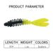 Two-color Needle-tail Soft Bait, 10-piece Pack, 5.5cm, 1.2cm Willow Leaf Shape, Artificial Lure For Sea Fishing_desvips.com