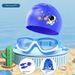 Children's Swim Large Frame Diving Boys Girls Transparent HD Waterproof Anti-Fog Swimming Goggles_desvips.com