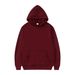 Men's Casual Solid Color Hooded Sweatshirt - Lightweight Breathable Pullover With Side Pockets For Sports & Daily Wear_desvips.com