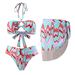 New Printed Three-piece Swimsuit Women Fashion Sexy Bikini Swimsuit_desvips.com