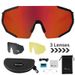 WEST BIKING 3 Lenses Polarized Sports Glasses Sunglasses UV400 Cycling Goggles_desvips.com