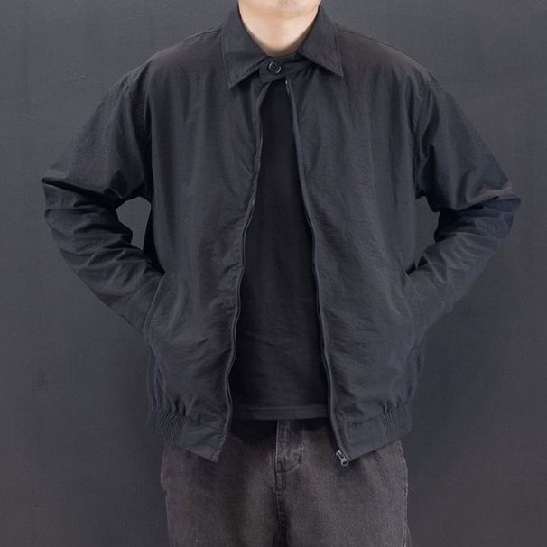 Men's Casual Jacket, Spring And Autumn New Thin Loose-fit Stylish Short Windbreaker Sports Top For Men_desvips.com