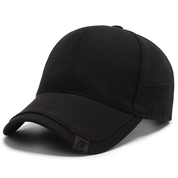 New High-End Men's Hat Fashionable Handsome Baseball Pure Cotton Outdoor Sunshade Sun Protection Large Head_desvips.com