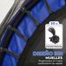 Trampolín Para Niños De +3 Años Ø163 Cm Con Red De Seguridad Y Marco De Acero Carga 50 Kg Para Interior Y Exterior Azul_desvips.com