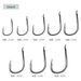 High Carbon Steel Plate Iseni Fish With Barbs Sea Crooked Mouth Long Handle Single Loose Hook Fishing Gear Accessories_desvips.com