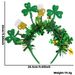 St. Patrick's Gold Green Clover Irish National Day Party Decoration Headband_desvips.com