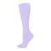 Women's Solid Color Sports Compression Stockings Long Calf Vein Flat Elastic Nurse Compression Stockings_desvips.com