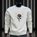 Fashion Versatile Casual Top Autumn Winter New Heavyweight Trendy Brand Sweatshirt Men Slim Fit Round Neck Pullover Long_desvips.com