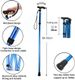 Metal Folding Walking Stick With Adjustable Height And Non-slip Rubber Base Telescopic Walking Stick Adjustable Portable Safety Elderly_desvips.com