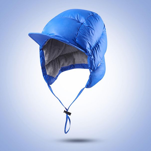 Windproof Duck Down Peaked Hat With Ear Flaps Waterproof Warm For Cycling Ski Outdoor Men Women_desvips.com