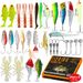 Shark Scavenger|24-piece Lure Soft Bait, Sequin Accessories, Bait Set, Holiday Fishing Gear Gift Box, Cross-border_desvips.com