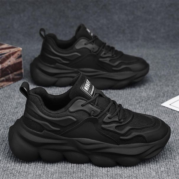 Men's Shoes 2025 New Autumn Mesh Construction Site Work Labor Insurance Shoes Men's Platform Sports Dad Shoes Casual Fashion_desvips.com