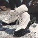 Women's Outdoor Winter Boots With Fur Lining - Lace Up Ankle Snow Shoes For Women Plus Size Available_desvips.com
