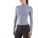 High Elastic Waist Yoga Top Outerwear Cardigan Long Sleeve Fitness Wear Casual Slimming Running Sports Jacket For Women_desvips.com
