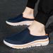 2024 Summer Breathable Home Indoor Slippers Men Thick Bottom Slides Fashion Couple Walking Shoes Chanclas Hombre_desvips.com